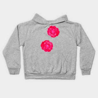 Two pink roses Kids Hoodie